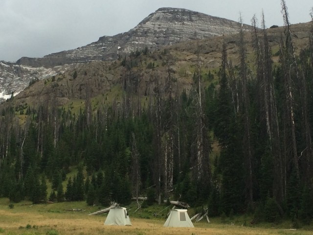 Our camp at the base of Younts Peak.