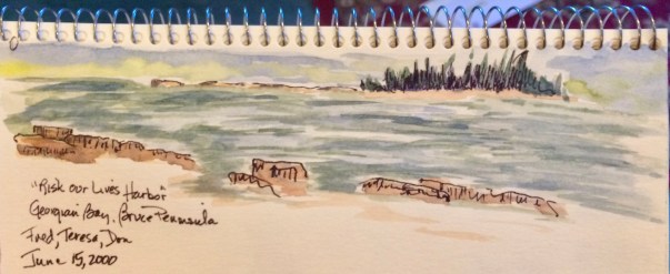 First kayak trip, Great Lakes.